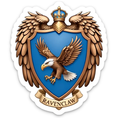Hogwarts Ravenclaw crest Eagle sticker