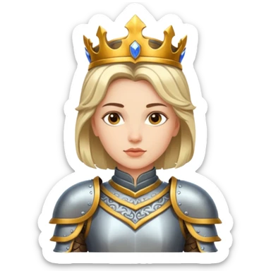 Renaissance princess knight sticker