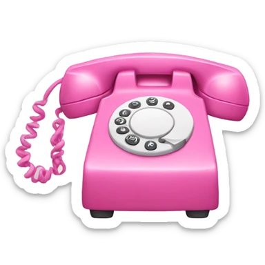 Pink phone sticker