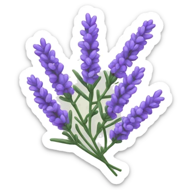a sprig of lavender sticker
