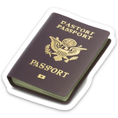 US travel passport  sticker