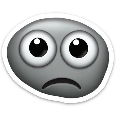 realistic rock with plastic googly eyes "Everything Everywhere All At Once" --No Mouth sticker