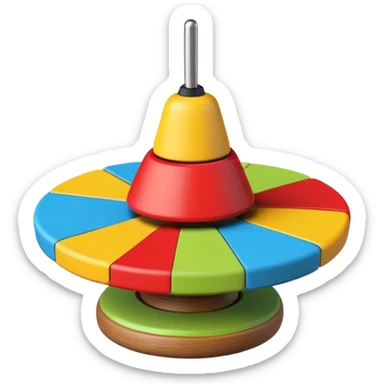toy spinning top sticker