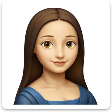 monalisa painting sticker