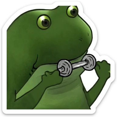 Working out  sticker