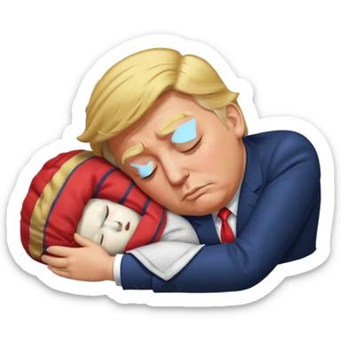 Trump qui dort sticker
