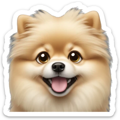 Pomeranian puppy sticker