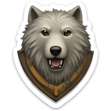 house emblem of family stark from game of thrones sticker