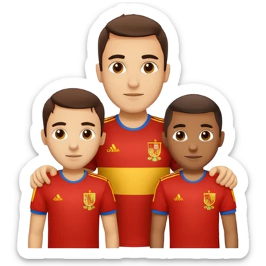 PEDRI Gavi and Lamine Yamal Spain t -shirt uros 2024 sticker