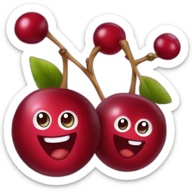 Happy cranberries  sticker
