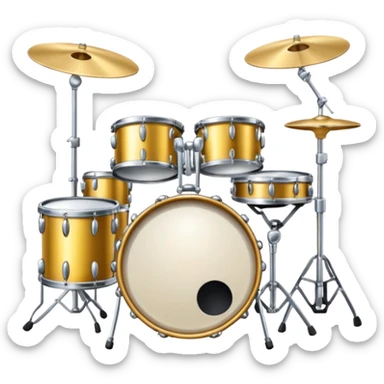 Drum set ￼ sticker