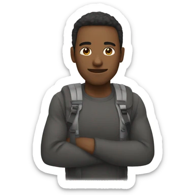 Persona soñando con el mundo sticker