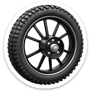 Roue arrière moto cross sticker