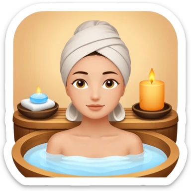 spa relax sticker