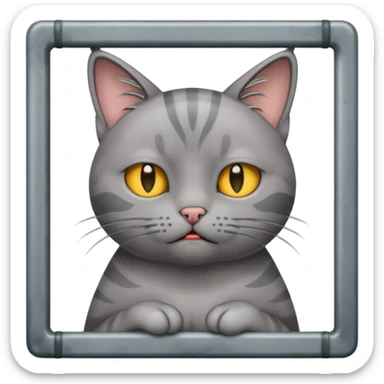 cat jail cry sticker