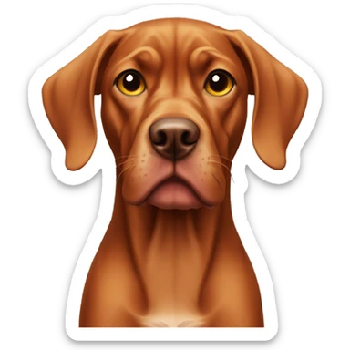 Angry vizsla sticker