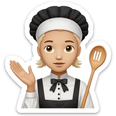 Man as a maid sticker