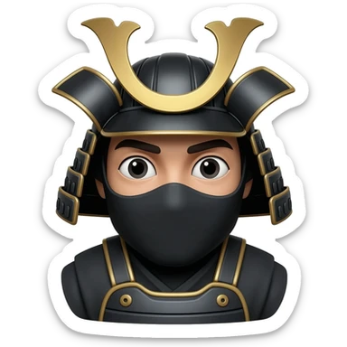 ninja samurai sticker