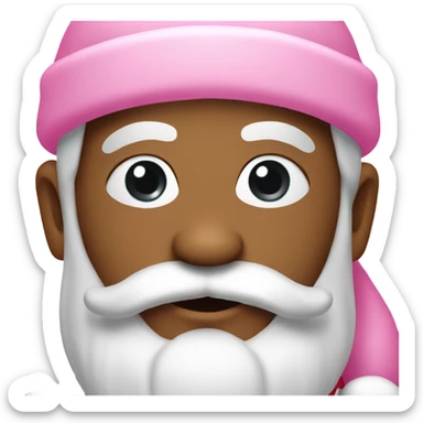 Pink Santa Claus  sticker