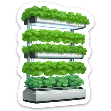 vertical hydroponic veggie garden sticker