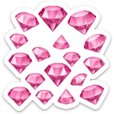 Pink and Tiffani diamonds  sticker
