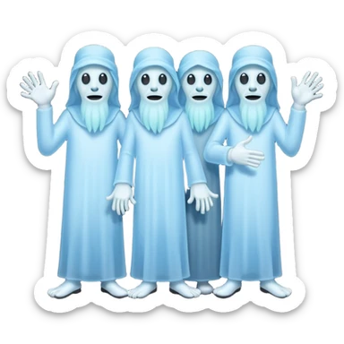 Hitchhiking ghosts sticker