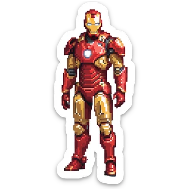 Iron Man superhero sticker