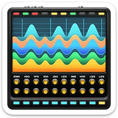 music mixing board screen sticker