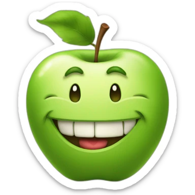 trollface apple artstyle sticker