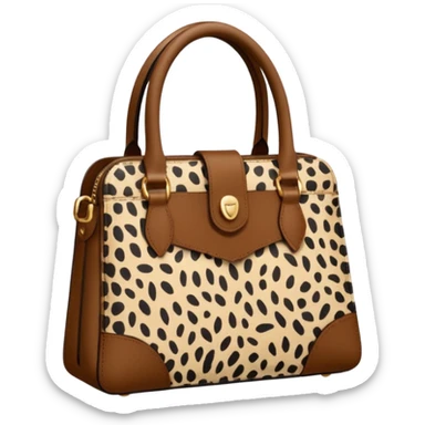 leopard print bag sticker