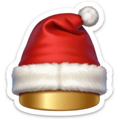 new year hat, christmas hat in telegram sticker style sticker
