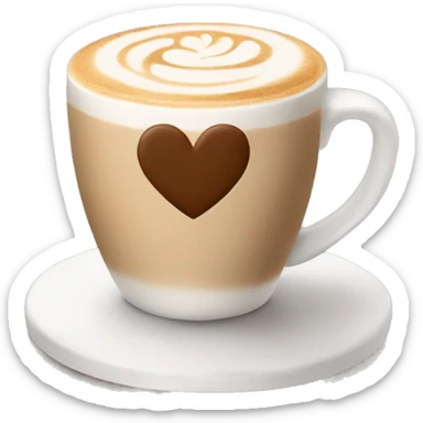 cappucino heart emoji sticker