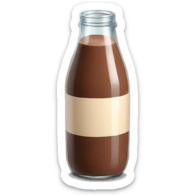 Chocolate Milk bottle sticker