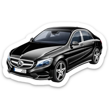 Mercedes-Benz luxury car sticker