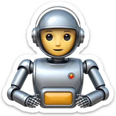 robot copilot sticker