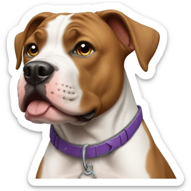 Pitbull boxer mix dog sticker