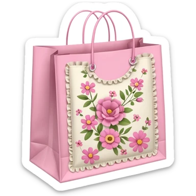 Shopping bags girly  sticker
