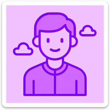 Create a monochromatic neon purple variation of the icon, maintaining the flat minimalist style and preserving all original elements of the icon. sticker