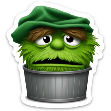 oscar the grouch sticker