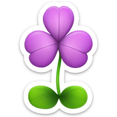 clover flower sticker