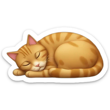 sleeping-cat sticker