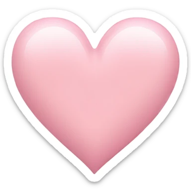 Light pink heart sticker