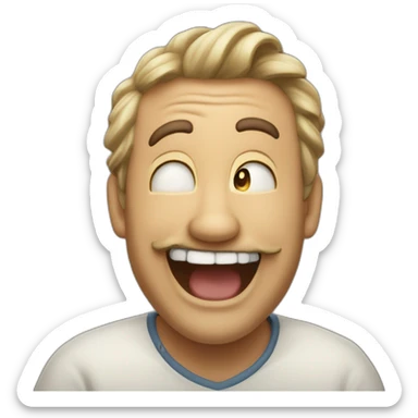 ElRisitas the legend laughing out loud with only a few teeth  sticker