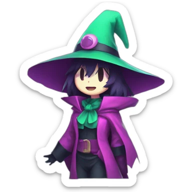 Ralsei with Noelle from Deltarune  sticker