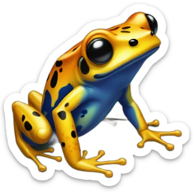 Poison frog sticker