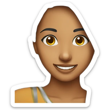 desi girl smiling sticker