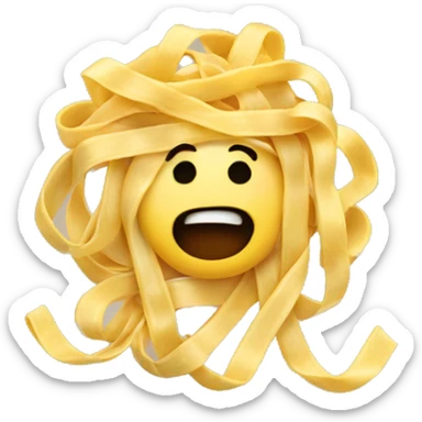 Fettuccine pasta sticker