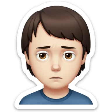 will's from stranger things sad sticker