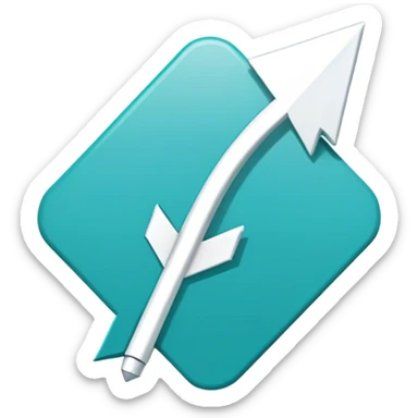 A messaging icon with an action arrow to motivate users to send a message sticker