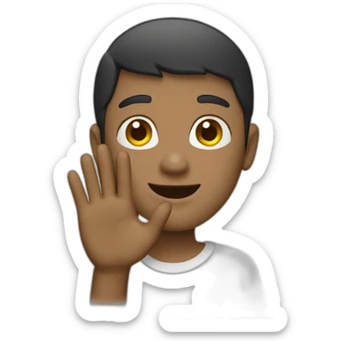 waving goodbye sticker